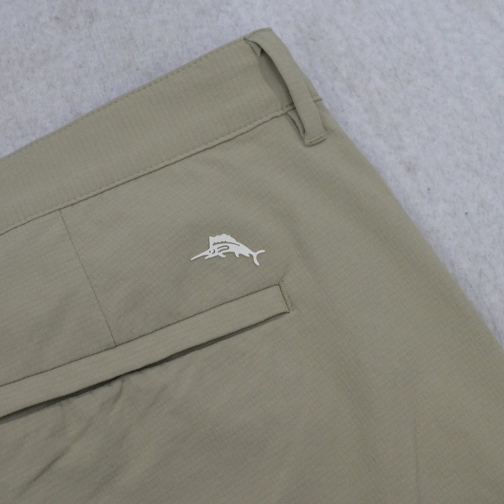 Tommy Bahama Golf Shorts Mens 42 Tan Khaki Marlin Performance Nylon Stretch
